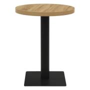 vidaXL Bistrobord ekfärg 60 cm MDF och stål