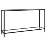 vidaXL Konsolbord transparent 140x35x75 cm härdat glas