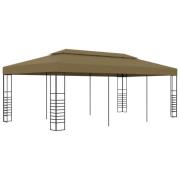 vidaXL Paviljong 6x3x2,7 m taupe 180 g/m²