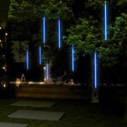 vidaXL Meteorregn 8 st 50 cm 288 LED blå inne/ute