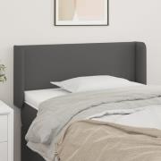 vidaXL Sänggavel med kanter rosa 93x16x78/88 cm konstläder