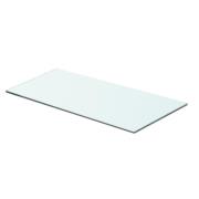 vidaXL Hyllplan glas genomskinlig 60x25 cm