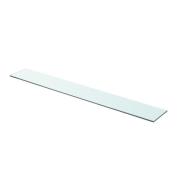 vidaXL Hyllplan glas genomskinlig 90x12 cm