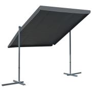 vidaXL Paviljong med lutningsbart tak 350x253x196 cm antracit