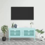 vidaXL Tv-bänk mintgrön 105x35x50 cm stål