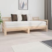 vidaXL Bäddsoffa massiv furu 2x(80x200) cm