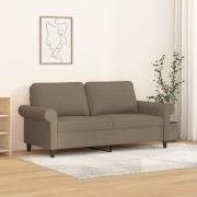 vidaXL 2-sitssoffa taupe 140 cm tyg