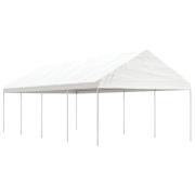 vidaXL Paviljong med tak vit 8,92x4,08x3,22 m polyeten