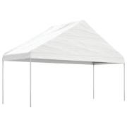 vidaXL Paviljong med tak vit 5,88x2,23x3,75 m polyeten