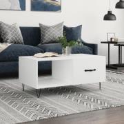 vidaXL Soffbord vit 90x50x40 cm konstruerat trä