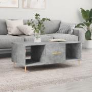 vidaXL Soffbord betonggrå 102x50x40 cm konstruerat trä