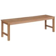 vidaXL Trädgårdsbänk 150 cm massiv teak