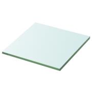 vidaXL Hyllplan glas genomskinlig 30x30 cm