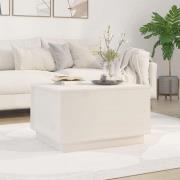 vidaXL Soffbord vit 60x50x35 cm massiv furu