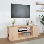 vidaXL Tv-bänk 110x35x40,5 cm massiv furu