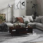 vidaXL Soffbord rökfärgad ek 103,5x60x35 cm konstruerat trä