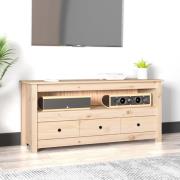 vidaXL Tv-bänk 114x35x52 cm massiv furu