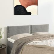 vidaXL Sänggavlar ljusgrå 144x5x78/88 cm sammet