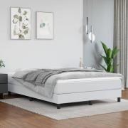 vidaXL Pocketresårmadrass vit 140x190x20 cm konstläder