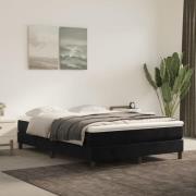 vidaXL Pocketresårmadrass svart 140x190x20 cm sammet
