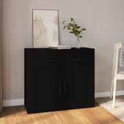 vidaXL Skänk svart 80x33x70 cm konstruerat trä
