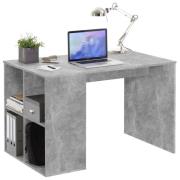 FMD Skrivbord med sidohyllor 117x73x75 cm betong