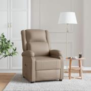 vidaXL Reclinerfåtölj cappuccino konstläder