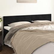vidaXL Sänggavlar svart 200x5x78/88 cm sammet