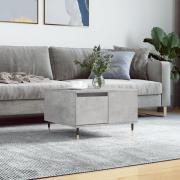 vidaXL Soffbord betonggrå 55x55x36,5 cm konstruerat trä