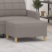 vidaXL Fotpall Taupe 70x55x41 cm tyg