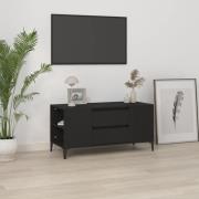 vidaXL Tv-bänk svart 102x44,5x50 cm konstruerat trä