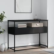 vidaXL Avlastningsbord svart 100x40x75 cm konstruerat trä