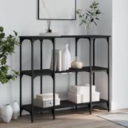 vidaXL Avlastningsbord svart 102x35x90 cm konstruerat trä