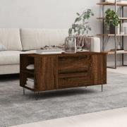 vidaXL Soffbord brun ek 102x44,5x50 cm konstruerat trä