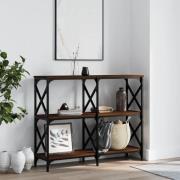 vidaXL Avlastningsbord brun ek 100x28x80,5 cm konstruerat trä
