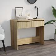 vidaXL Avlastningsbord sonoma ek 89x41x76,5 cm konstruerat trä