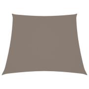 vidaXL Solsegel oxfordtyg trapets 3/5x4 m taupe