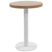 vidaXL Bistrobord ljusbrun 60 cm MDF