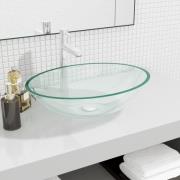 vidaXL Handfat glas 50x37x14 cm transparent