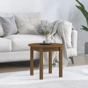 vidaXL Soffbord honungsbrun Ø 45x40 cm massiv furu