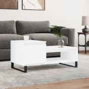 vidaXL Soffbord vit 100x50x45 cm konstruerat trä