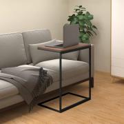 vidaXL Sidobord svart 55x35x66 cm konstruerat trä