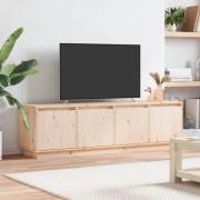 vidaXL Tv-bänk 156x37x45 cm massiv furu