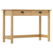 vidaXL Avlastningsbord Hill med 2 lådor 110x45x74 cm massiv furu