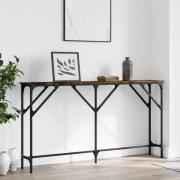 vidaXL Avlastningsbord rökfärgad ek 140x23x75 cm konstruerat trä