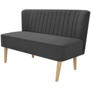 vidaXL Soffa tyg 117x55,5x77 cm mörkgrå