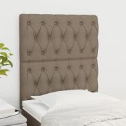 vidaXL Huvudgavlar 2 st taupe 80x7x78/88 cm tyg