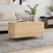 vidaXL Soffbord sonoma-ek 90x44,5x45 cm konstruerat trä