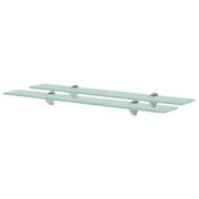 vidaXL Svävande hyllor 2 st glas 70x20 cm 8 mm