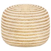 vidaXL Handgjord sittpuff 45x30 cm jute